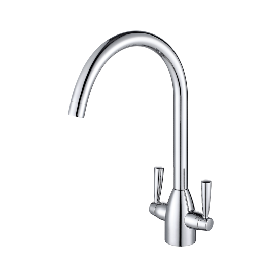 MT330 Twin Lever Round Neck Mixer Tap C