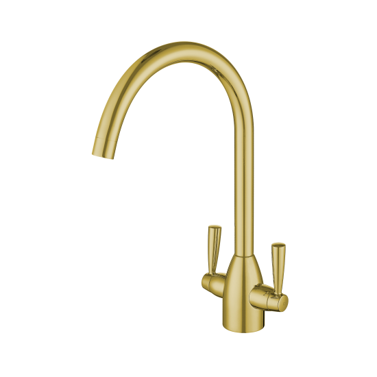 MT331 Twin Lever Round Neck Mixer Tap BG